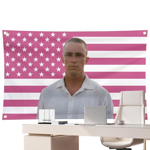 Sionhiuo Bandera de, bandera de Drews para colgar en la pared, bandera de Estados Unidos rosa personalizada, bandera de, divertida bandera de América rosa como decoración del
