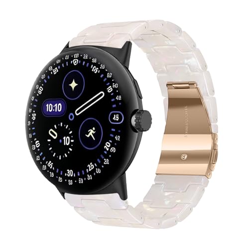 SinMutisme �t�@�b�V���������o���h Google Pixel Watch 4�p�o���h�ƌ݊���������APixel Watch4 41mm/45mm�p�̌����p���X�g�o���h - �N�₩�Ŋ�� (�p�[���z���C�g 45mm)