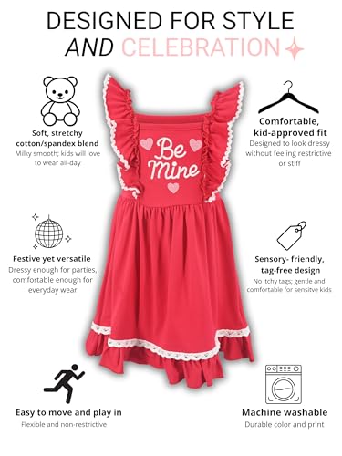 Image of Unique Baby Girls Smocked Holiday Dress for Big Kids and Toddler Outfit Clothes with Embroidery