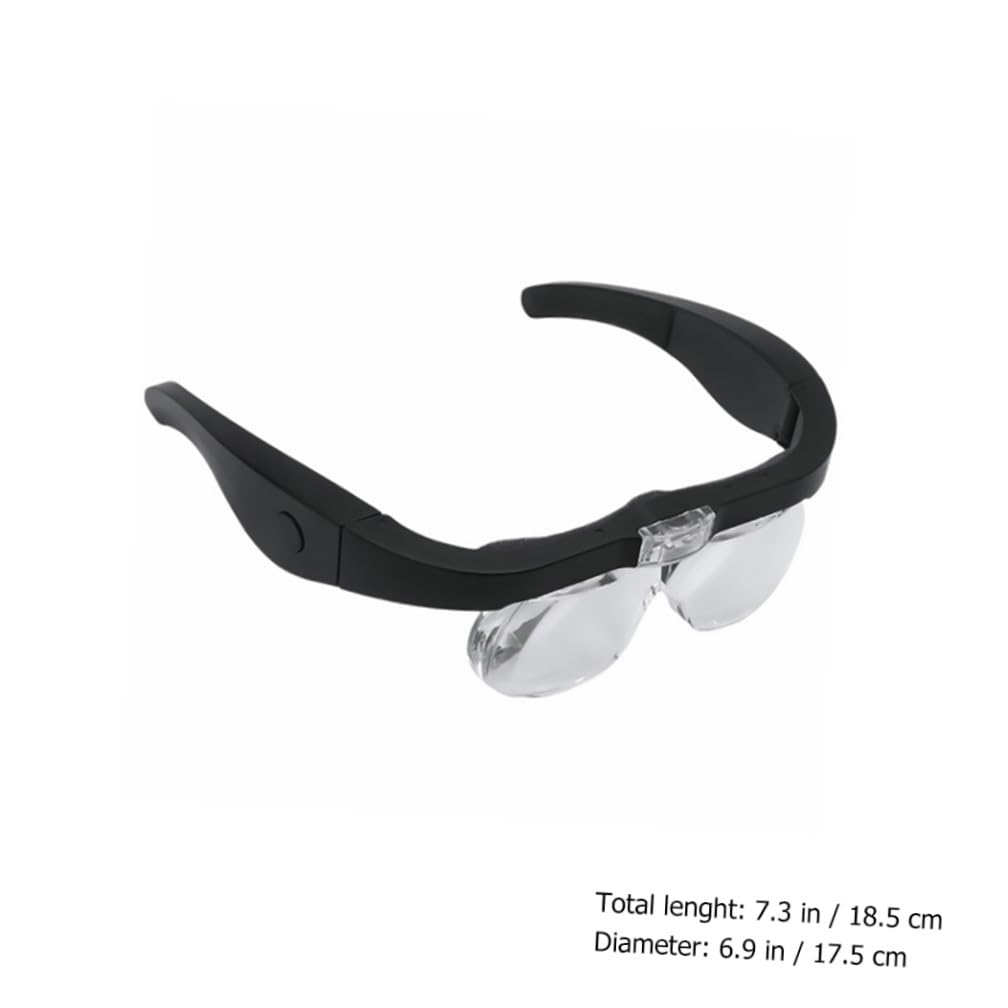Kopfmontierte Lupe mit LED Beleuchtung und USB Ladefunktion