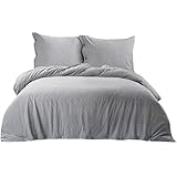 HOCHWERTIGE HEIMTEXTILIEN: BEDSURE Baumwolle Bettwäsche von 155cm x 220cm ist eine perfekte Wahl für Hausbesitzer mit anspruchsvollem Geschmack in der Hauptdekoration - Die klassische einfarbige Bettwäsche verleiht Ihrem Zimmer ein elegantes und schickes Aussehen, um Ihrem Raum zu verschönern.