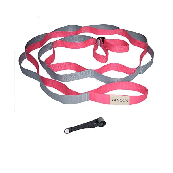 Yoga Strap with Loops, Door Flexibility &Stretching Leg Strap, Dance Gymnastics Training, Ballet or Any Sport, Perfect Home Equipment 商品名称