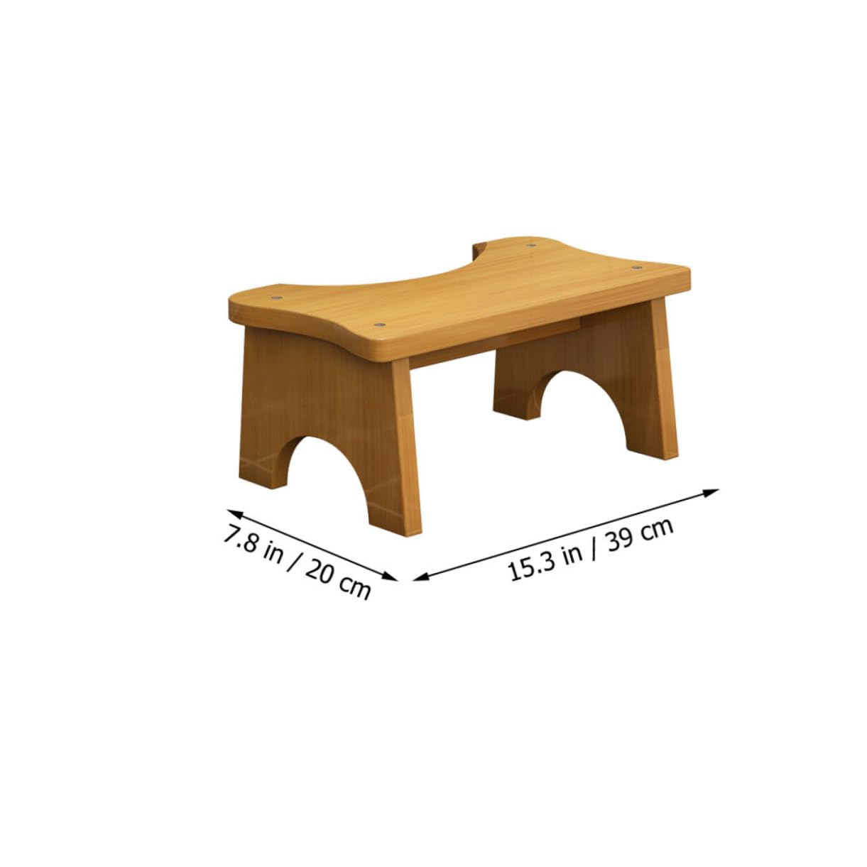 Stabiler und Einfachem Design mit Rutschfester Oberfläche Toilettenhocker Rechteckig Geformt für Badezimmer und Ganze Familie