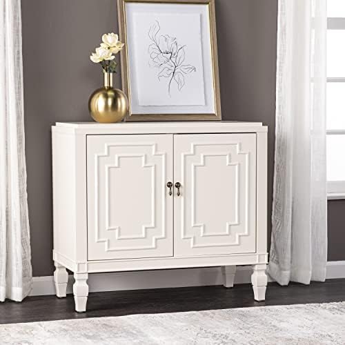 SEI Furniture Tropman Cabinet, White