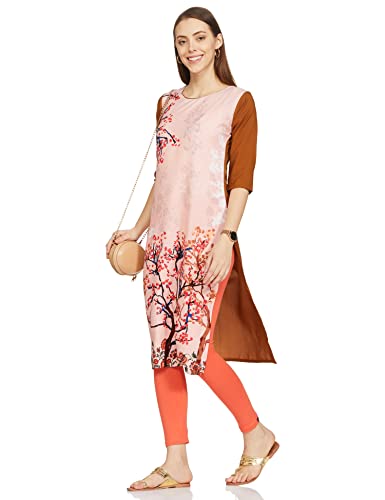 Image of Elleven Women's Skinny Tight (21CRE60163-603601 Orange XL)