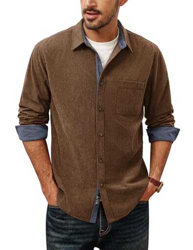 Chemise velours côtelé homme manches longues veste casual PJ PAUL JONES