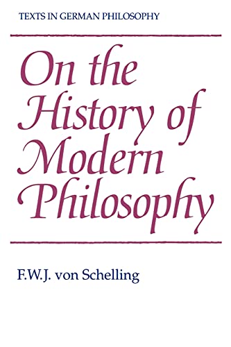 On the History of Modern Philosophy (Texts in German Philosophy)