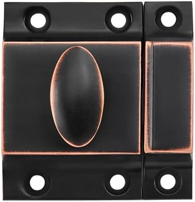 Large Luxury Antique Brass Solid Brass Oval Turn Cabinet Latch Lock | Elegant Oval Design With Smooth Antique Brass Finish, Anti-scratch & Rust-resistant For Long-time Furniture use