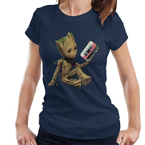 Marvel Guardians of The Galaxy Vol 2 Groot Holding Awesome Mix Women