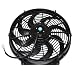 A-Team Performance 110011 Electrical Radiator Cooling Fan 14" Heavy Duty 12V Wide Curved 8 Blades 2400 CFM Reversible Push or Pull with Mounting Kit