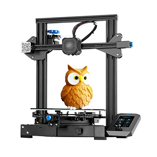 🛒 Crazy Deals Official Creality Ender 3 V2 3D Printer, Upgraded 32bits Silent Mainboard, 200g Test Filament, Ender-3 V2 FDM with Branded Power Suppl, DIY 3D Printers with Carborundum Glass Bed 220x220x250mm