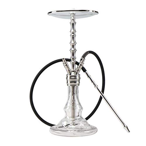 THE HOOKAH SKYWALKER HANDCUT FULL SET Shisha Hookah 48cm V2A Edelstahl Komplettset Wasserpfeife Adapter Molassefänger… – Bild 3