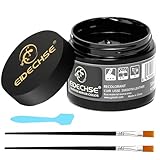 Leder Reparatur Set Schwarz,Flüssigleder Lederfarbe,Lederbalsam Lederpflege für Auto Sofa Motorradjacke Geldbörse Gürtel Schuhe,Kunstleder Reparatur Set,Vinyl Reparaturset für Kratzer Risse - 50ML