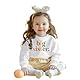 Große Schwester Sweatshirt Big Sister Pullover Baby Mädchen Outfits Geschwister Kleidung Neugeborenen Pulli Schwesterchen Autumns Winter Sweater Kinder Rundhals Langarmshirt(Weiß,12-18Monate)