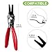 Toolwiz Automobile Hose Removal Pliers, Auto Fuel, and Vacuum Line Tube Hose Remover Pliers, Separator Tools Pipe Repairing Tool for Marine, Oil, Hosepipes Vehicle