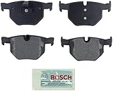 Bosch BE1042 Blue Disc Brake Pad Set for Select BMW 525i, 528i, 528i xDrive, 528xi, 530i, 530xi, 535i xDrive, 535xi, X5, X6 - REAR