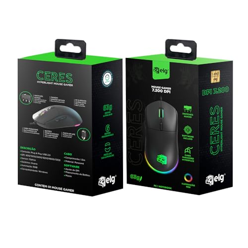 Ratón de PC ultraligero y ambidiestro para jugar en Windows y Linux 7