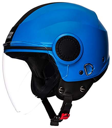 Image of Studds Urban O /F Helmet Blue /Bk Strip(L)