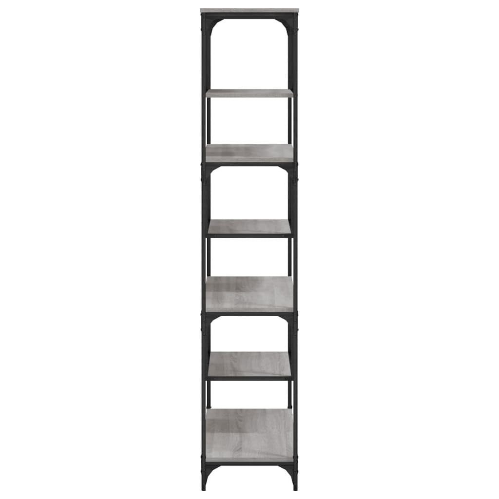 Generisch Bücherregal Grau Sonoma 81x36x176 cm Holzwerkstoff,Möbel,Regalsysteme,Bücherregale Bücherschränke-836226