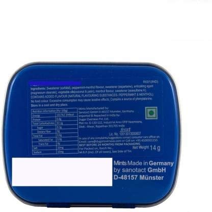 Image of Impact Mints Sugar Free Mints -Ice Mints & Strong Mints - 14g (Pack of 6) (Imported)