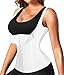 Nebility Women Waist Trainer Corset Zipper Vest Body Shaper Cincher Tank Top with Adjustable Straps