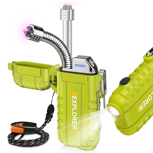 Lafagiet Dual-Arc USB-C Lighter with Flexible Neck & Flashlight