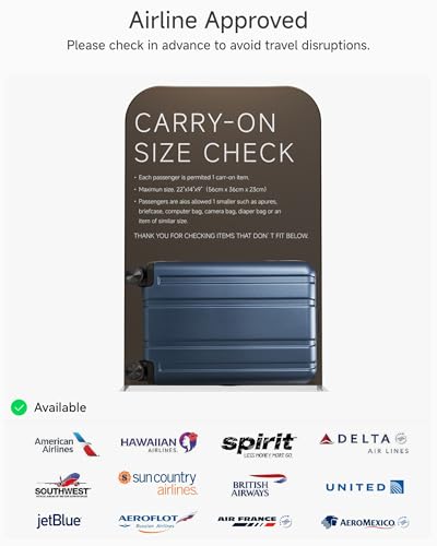 LUGGEX Carry On Luggage 22x14x9 Airline Approved, 100% PC Hard Shell Travel Suitcase with Smooth Spinner Wheels TSA Lock, 20 Inch, Black2