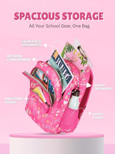 Image of Lyra Sweet Treats 37L School Backpack - Ice Cream & Candy Fun Edition | For Kids (Girls & Boys)
