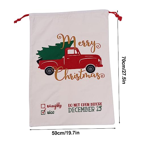 BELLIFFY クリスマス用素材巾着バッグ 耐久性ある収納袋 小物整理に プレゼント包装兼用 贈り物やお菓子の保管に便利