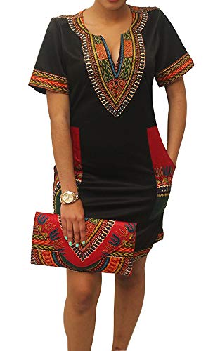 womens african attir bohemian dashiki traditional tribal vintage ethnic midi dresses
