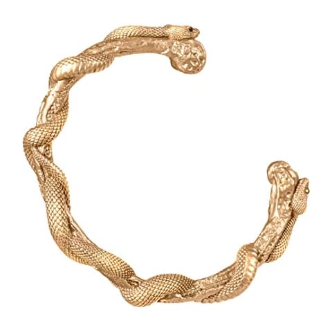 COPPERTIST.WU Cuff Bracelets for Men Women | Snake Bracelet Bangles Open Vintage Cool Brass Jewelry Gifts for Men Father Cover