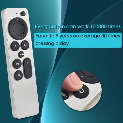 Image of Replacement Remote Control for Apple TVs,for Apple TV HD /4K(1st,2nd,3rd)