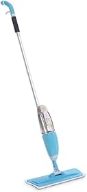 Mop Spray 3 em 1 com Reservatório 400ml Esfregão Microfibra Borrifa Limpa e Seca Rodo de Limpeza Ideal Para Cozinha, Piso Laminado, Azulejos E Madeira Refil Lavável