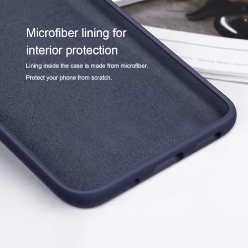 Image of MOBILOVE Back Cover Case for Samsung Galaxy S20 Ultra | Pure Liquid Soft Matte Silicone Case with Logo and Comes with Camera and Screen Protection Back Cover for Samsung Galaxy S20 Ultra (Blue)