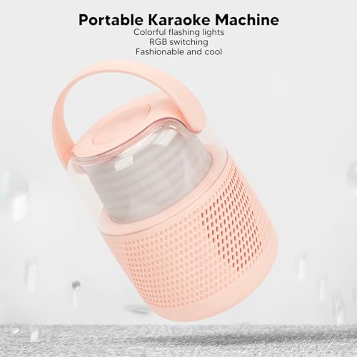 Máquina Portátil do Karaoke, Compacto Multifuncional Sem Fio do Orador do Karaoke do Tempo de Espera