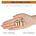 6Pack Small Locks with Same Keys, 0.98Inch (25mm) Wide Lock Body Solid Brass Padlocks Keyed Alike, Mini Padlocks for Suitcases/Luggage/Backpacks/Tool Box/Diary Books/School lockers etc.