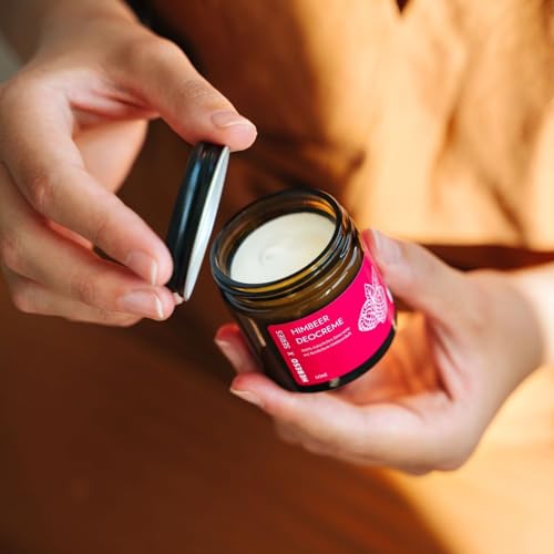 Deo ohne Aluminium Hebeso Himbeer Deocreme – Natürliches aluminiumfreies Deo