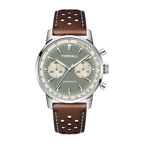 Image of TOPHILL Men Watches Automatic Mechanical Watches - Dive, GMT, Chronograph & Dress Styles | 316L Stainless Steel, Sapphire Crystal, Ceramic Bezel | 5ATM-300M Waterproof with Super Luminous | Classic Business & Sport Casual