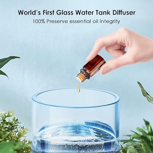 Lecdura DN-836 Cord & Cordless Use Rechargeable Glass Essential Oil Diffuser thumb #2