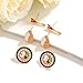 6 Pcs Alloy Chopsticks Meat Sushi Stud Earrings Set for Women, Cute Food Theme Earring Studs with Rhinestones, Hypoallergenic Foodie Fashion Jewelry Accessories