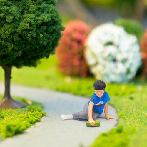 Figura Amagogo niño sentado 1:64 escala resina miniatura 6