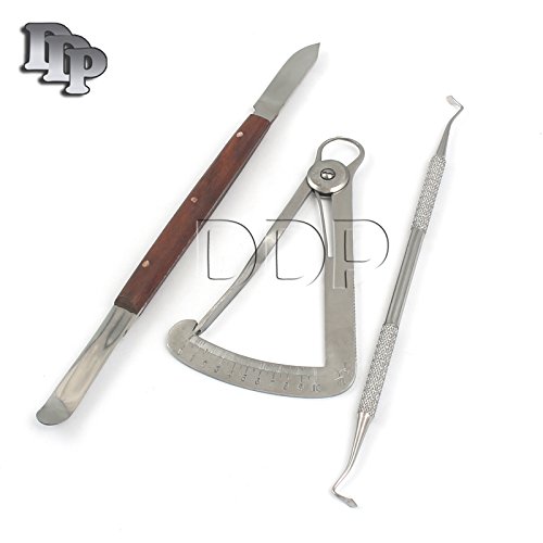 DDP NEW DENTAL LWANSON CROWN CALIPER GAUGE FRAHM AMALGUM CARVER FAHEN WAX KNIFE LAB