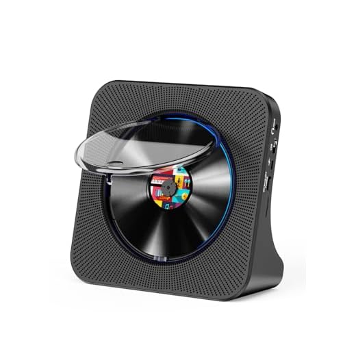 Gueray Lecteur CD Bluetooth avec Haut-Parleur Lecteur CD de Bureau Baladeur CD Lecteurs de CD avec Couvercle Anti-poussière et télécommande et Radio FM Prise USB et AUX 3,5 mm