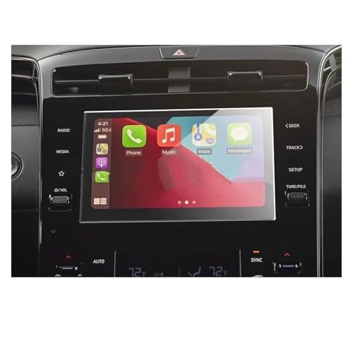 Protection écran Hyundai Tucson anti-rayures en verre pour moniteur LCD 8" 2022