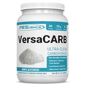 PEScience VersaCARB, Carb-10 Intra & Post Workout and Recovery Carb Powder, 30 Serving, Low Glycemic & Gluten Free