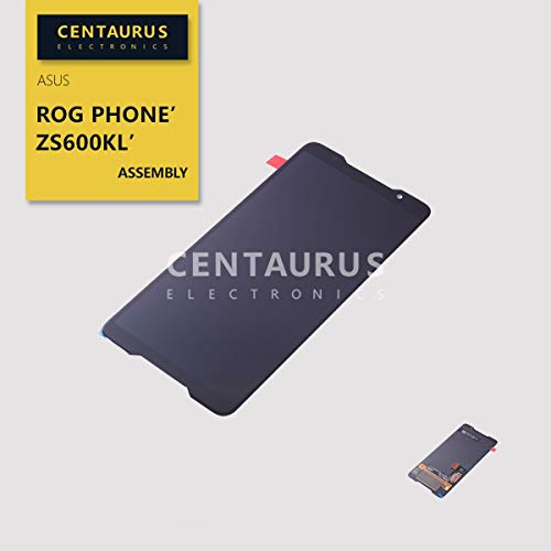 CENTAURUS Replacement for Asus ROG Phone Screen, LCD Display Touch Digitizer Panel Compatible with Asus ROG Phone ZS600KL 6.0 inch (Black-NO Frame)