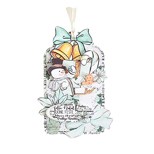 Matty’s Crafting Joy Stitched Slot Tag Die Cut Set Of 3, Pocket Dies, Large Nesting Metal Cutting Dies For Card Making, Gift Tags, Journals And Planners. Paper Crafting, Scrapbooking Supplies #TOP3