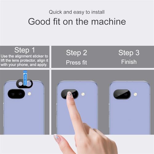 Image of 4youquality Back Camera Lens Protector Compatible with Google Pixel 10A (1 Pack) | 9H Tempered Glass Camera Guard | Military-Grade Protection | Ultra Clear HD | Bubble-Free Easy Installation | Case Friendly Design