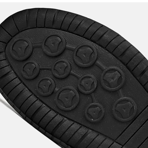 Men's Hand Stitching Leather Boots Fashionable Soft Soles Comfortable Shoes,Casual Slip-On Non-Slip Retro Walking Loafers Flat Shoes,Lightweight Leather Flat Ankle Boots with Adjustable Elastic Band2