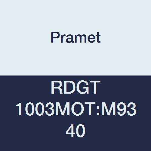 RDGT 1003MOT:M9340 Stainless Steel and Super Alloys (M35,S25) Carbide Milling Insert, Positive Geometry Round, CVD, Black (Pack of 10)